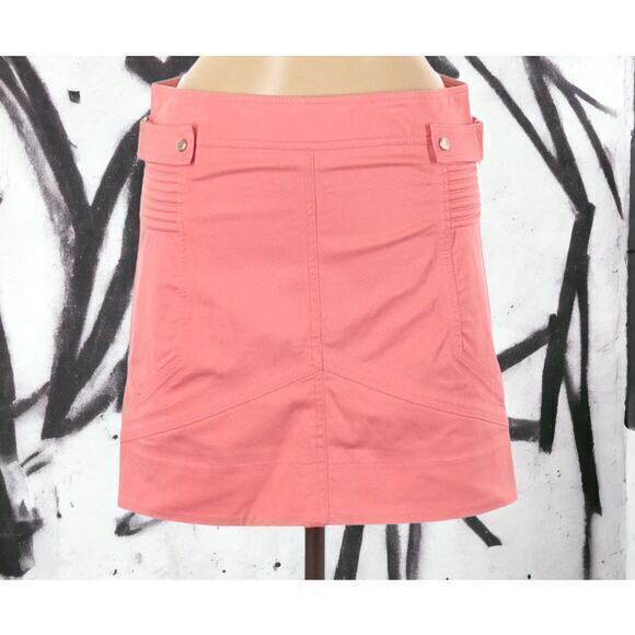 VINTAGE Y2K Mini Skirt by MATTHEW WILLIAMSON Back Zip Pink Size US 8 UK 12 - Picture 2 of 10